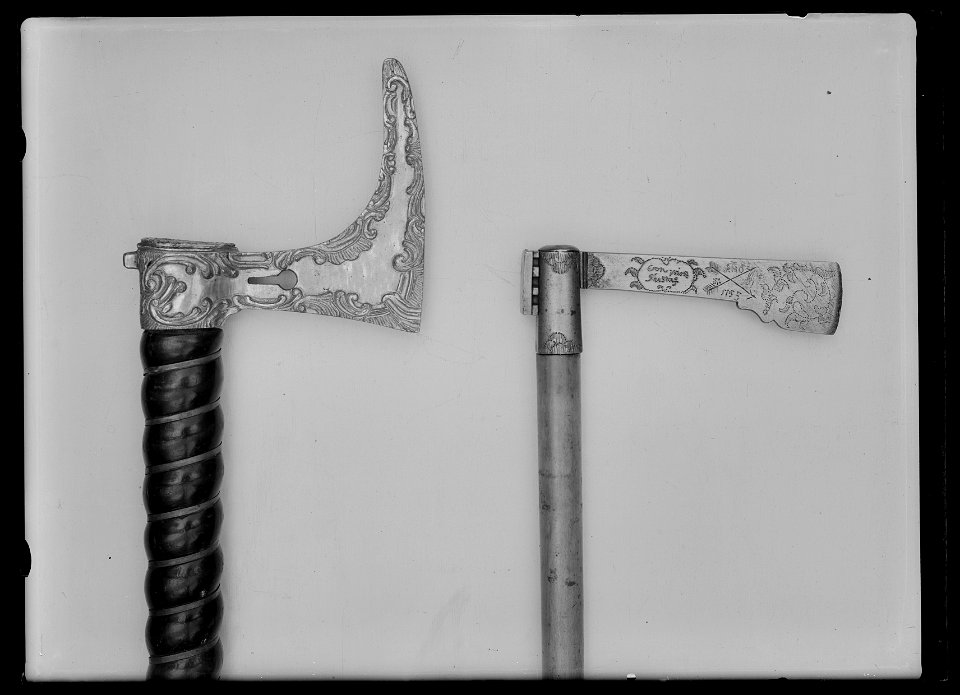 Bergsmansyxa, Dalarna, ca 1750 - Livrustkammaren - 26392