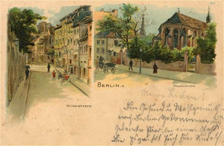 Berlin, Mitte, Berlin - Klosterkirche; Waisenstraße (Zeno Ansichtskarten)