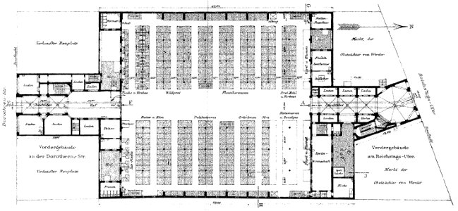 Berlin Markthalle IV Grundriss Erdgeschoss