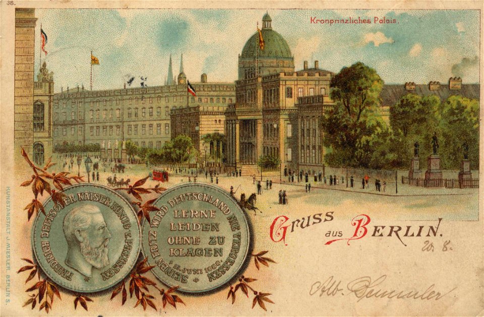 Berlin, Mitte, Berlin - Kronprinzliches Palais (Zeno Ansichtskarten)