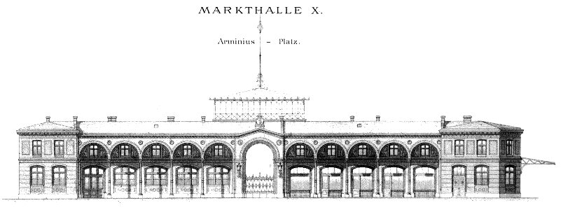 Berlin Markthalle X Fassade Arminiusplatz