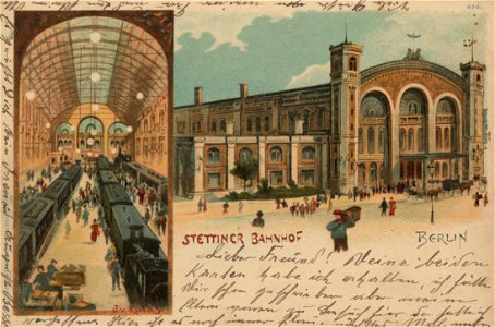 Berlin, Mitte, Berlin - Stettiner Bahnhof (Zeno Ansichtskarten)