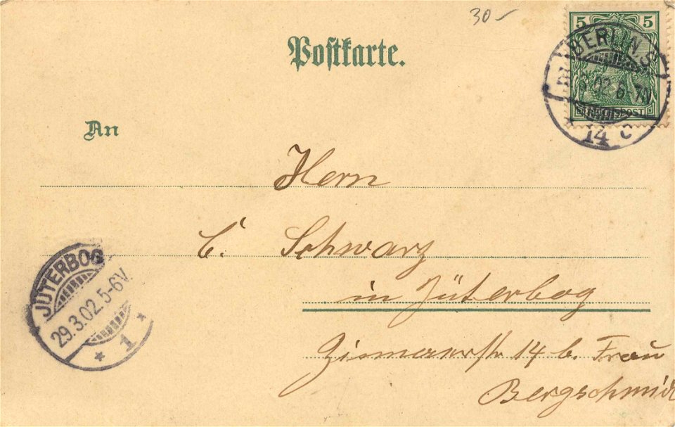 Berlin, Charlottenburg, Berlin - Tauentzienstraße (back) (Zeno Ansichtskarten)