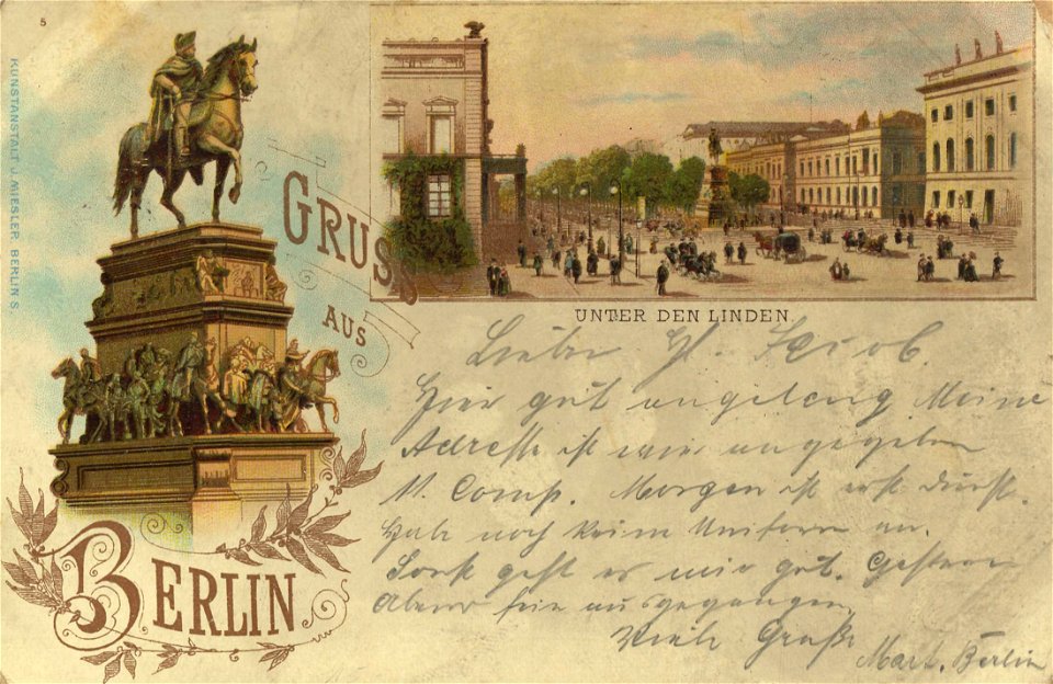 Berlin, Mitte, Berlin - Unter den Linden (Zeno Ansichtskarten)
