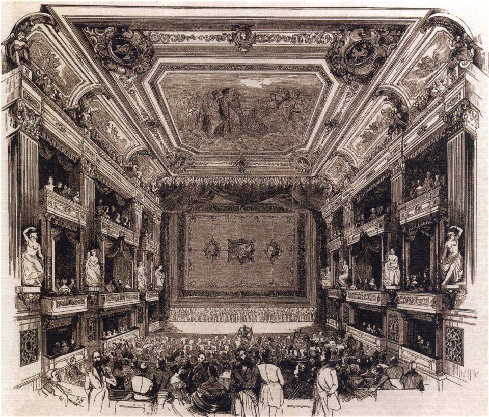 Berlin Opernhaus 1844 Zuschauerraum
