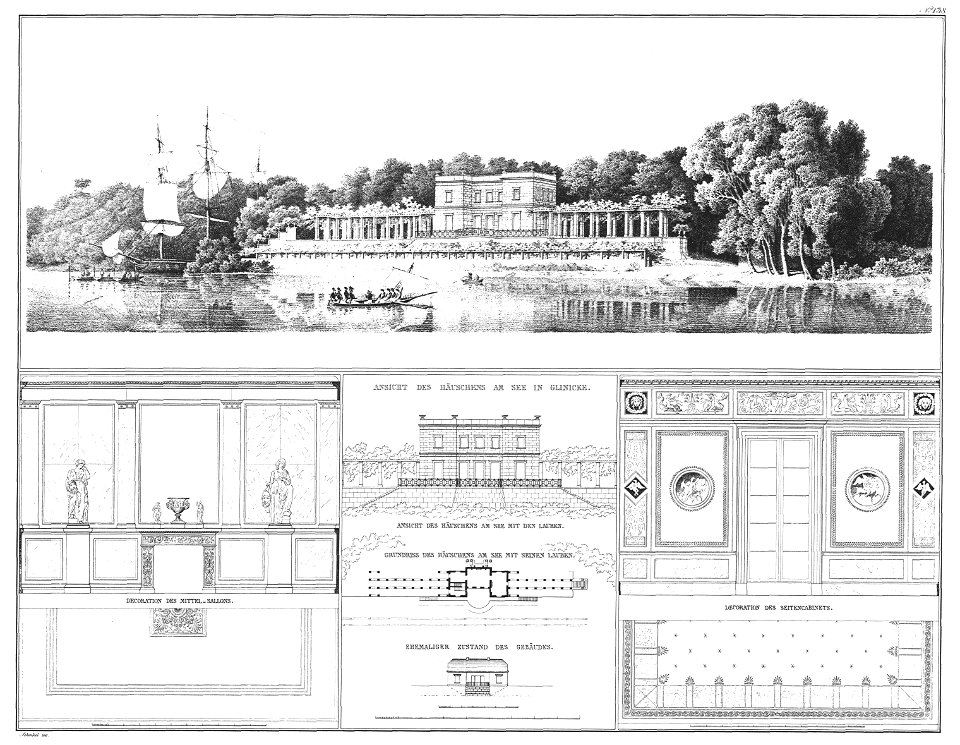 Berlin Schloss Glienicke Kasino Architektonische Entwuerfe