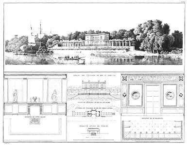 Berlin Schloss Glienicke Kasino Architektonische Entwuerfe