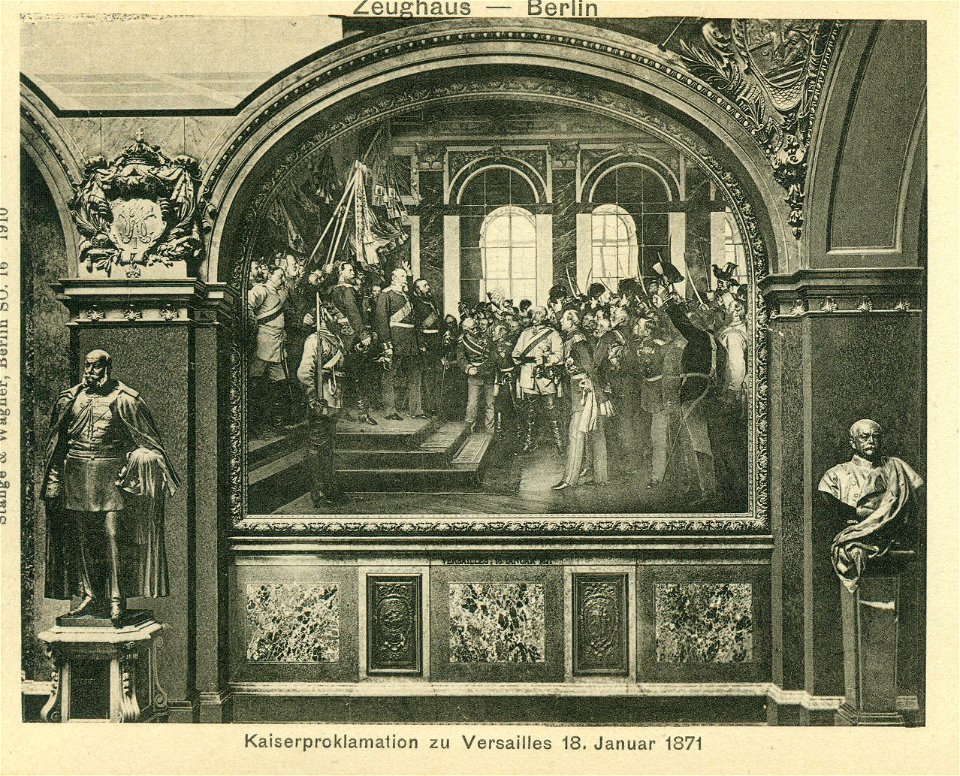 Berlin Ruhmeshalle Wandbild Kaiserproklamation 1871