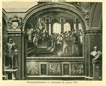 Berlin Ruhmeshalle Wandbild Kaiserproklamation 1871