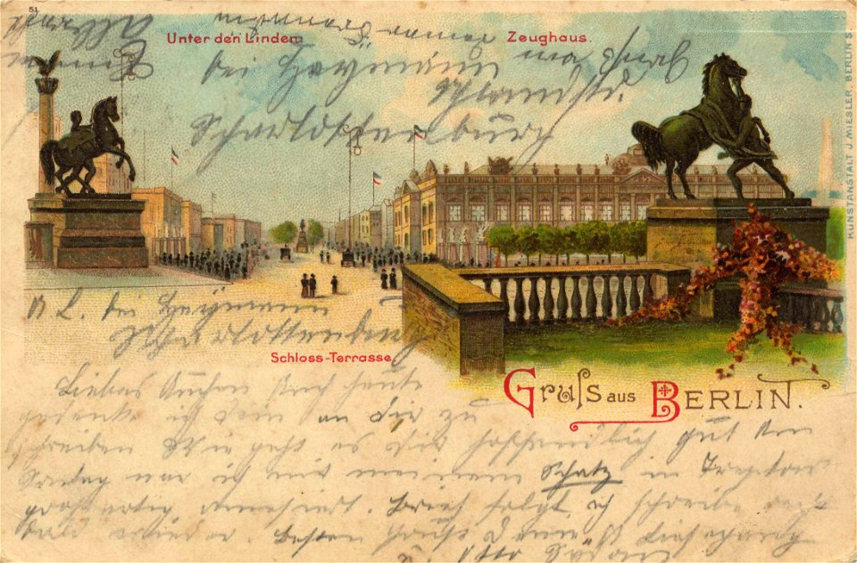Berlin, Mitte, Berlin - Unter den Linden; Zeughaus; Schlossterrasse (Zeno Ansichtskarten)
