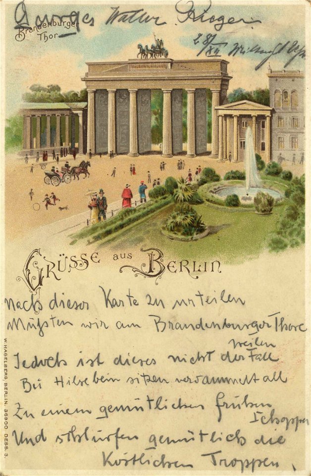 Berlin, Mitte, Berlin - Brandenburger Tor (2) (Zeno Ansichtskarten)