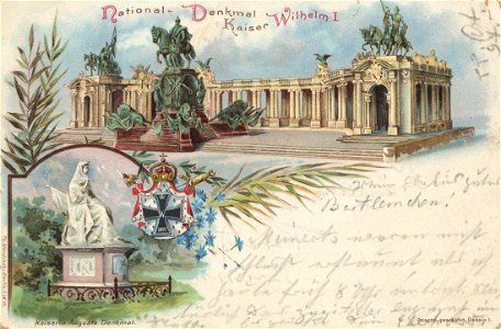 Berlin, Mitte, Nationaldenkmal Kaiser Wilhelm I, 1897a