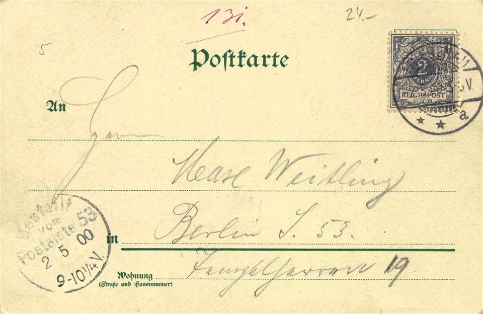 Berlin, Charlottenburg, Berlin - Wrangelbrunnen und Siegerallee; Kaiser-Wilhelm-Gedächtniskirche (back) (Zeno Ansichtskarten)