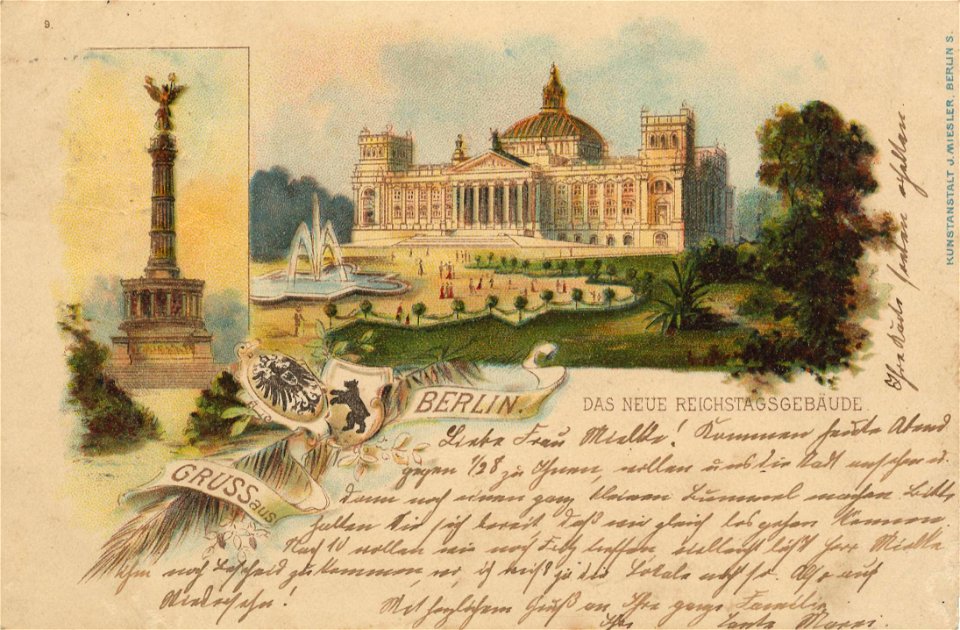 Berlin, Tiergarten, Berlin - Reichstagsgebäude (2) (Zeno Ansichtskarten)