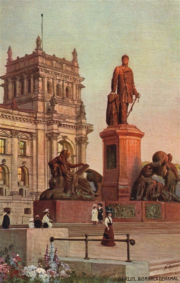 Berlin, Tiergarten, Berlin - Bismarckdenkmal (2) (Zeno Ansichtskarten)