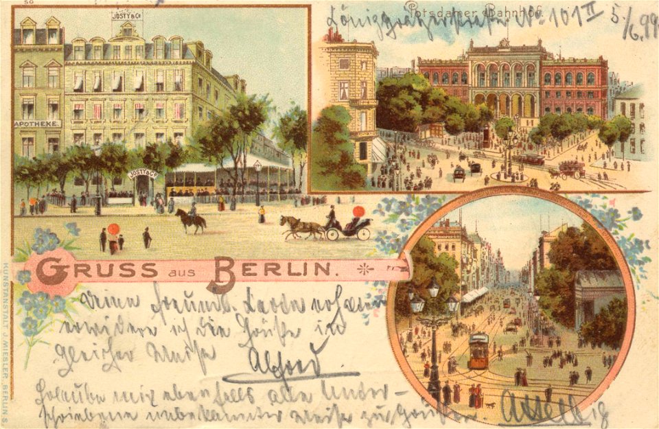 Berlin, Tiergarten, Berlin - Potsdamer Bahnhof (Zeno Ansichtskarten)