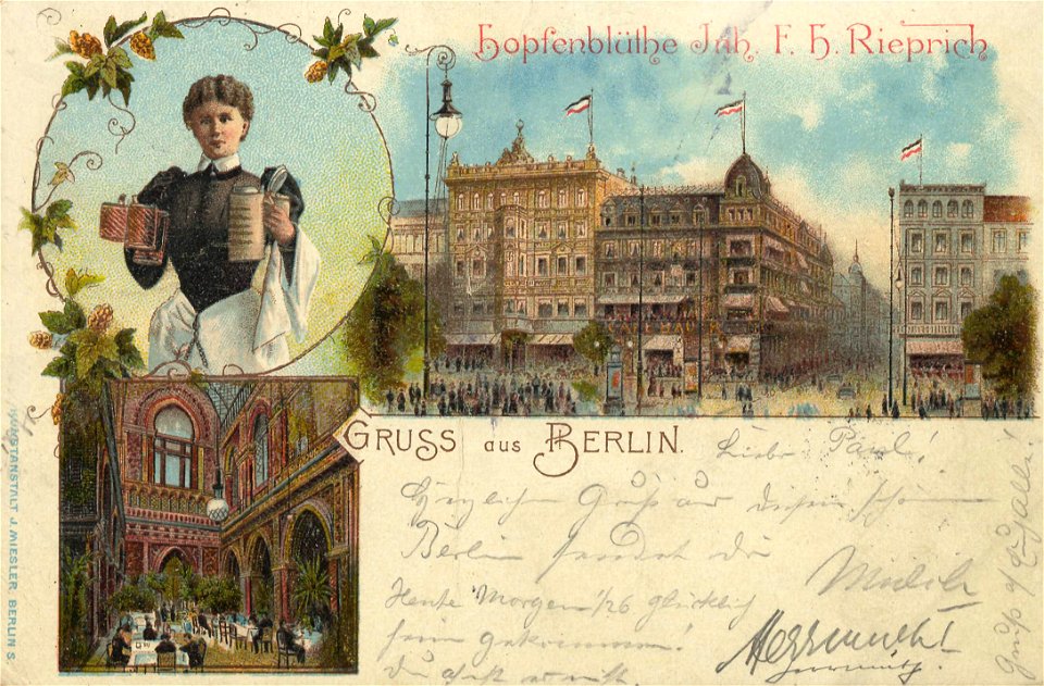 Berlin, Mitte, Berlin - Bierlokal Hopfenblüthe (Zeno Ansichtskarten)