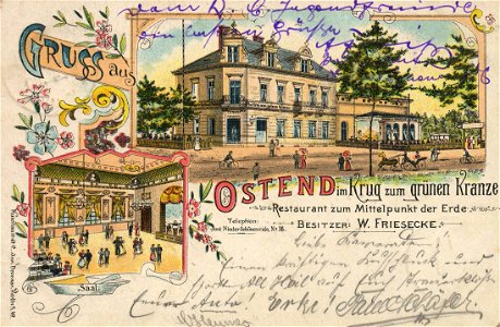 Berlin, Treptow, Berlin - Niederschöneweide, Restaurant Ostend (2) (Zeno Ansichtskarten)