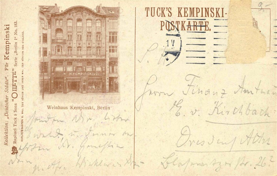Berlin, Mitte, Berlin - Nationaldenkmal Kaiser Wilhelm I. (17) (back) (Zeno Ansichtskarten)
