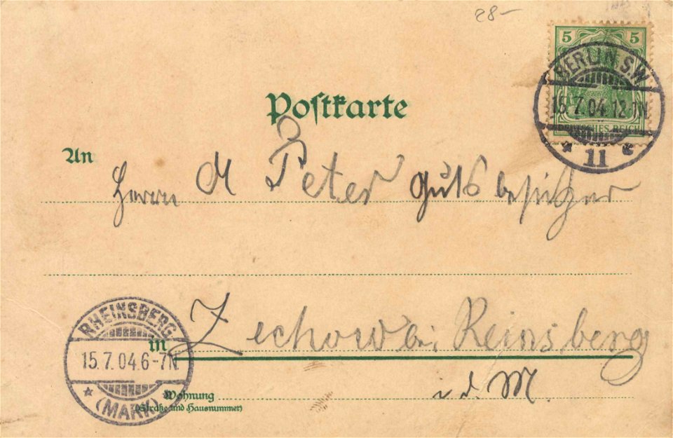 Berlin, Mitte, Berlin - Klosterkirche; Waisenstraße (back) (Zeno Ansichtskarten)