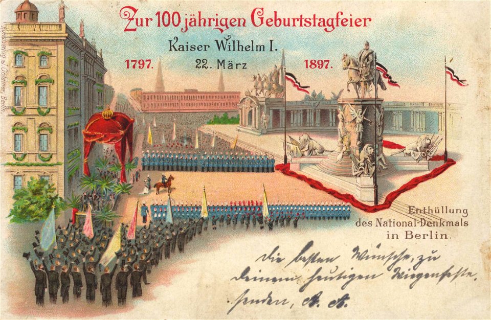 Berlin, Mitte, Nationaldenkmal Kaiser Wilhelm I, 1897