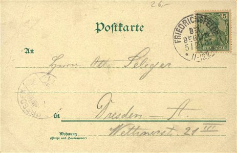 Berlin, Mitte, Berlin - Nationaldenkmal Kaiser Wilhelm I. (13) (back) (Zeno Ansichtskarten)