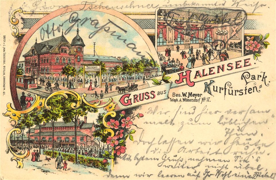 Berlin, Wilmersdorf, Berlin - Halensee, Kurfürstenpark (Zeno Ansichtskarten)
