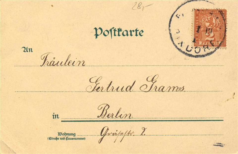 Berlin, Mitte, Berlin - Potsdamer Bahnhof; Leipziger Straße; Grand-Hotel-Bellevue (back) (Zeno Ansichtskarten)