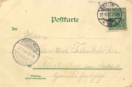 Berlin, Mitte, Berlin - Rathaus (back) (Zeno Ansichtskarten)