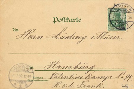 Berlin, Mitte, Berlin - Stettiner Bahnhof (back) (Zeno Ansichtskarten)