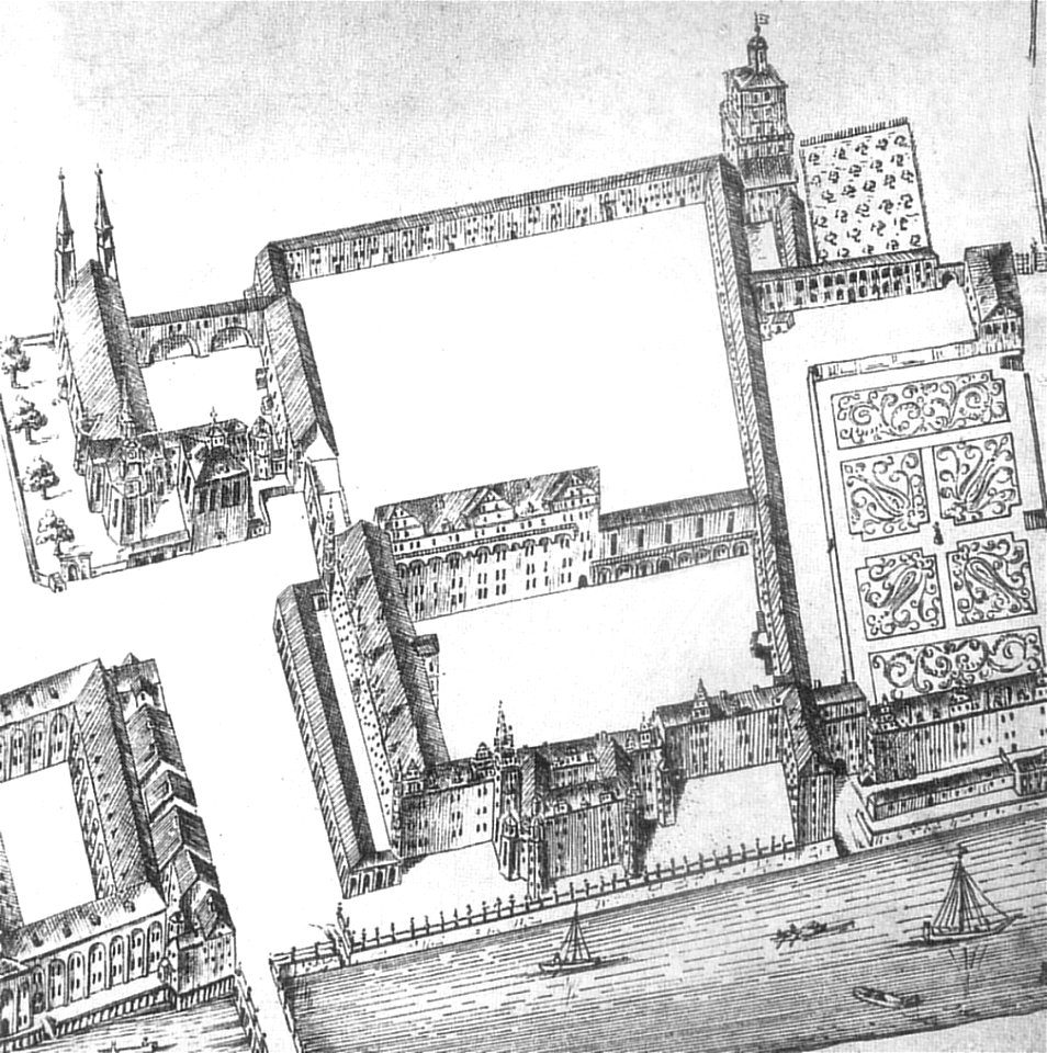 Berliner Schloss Vogelschau 1685