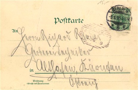 Berlin, Tiergarten, Berlin - Potsdamer Bahnhof (back) (Zeno Ansichtskarten)