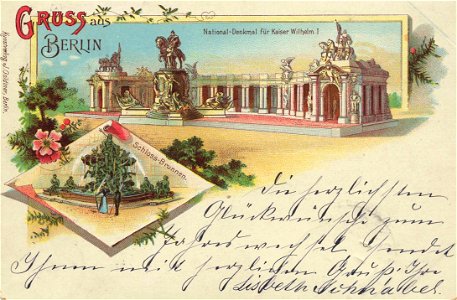 Berlin, Mitte, Nationaldenkmal Kaiser Wilhelm I, 1898