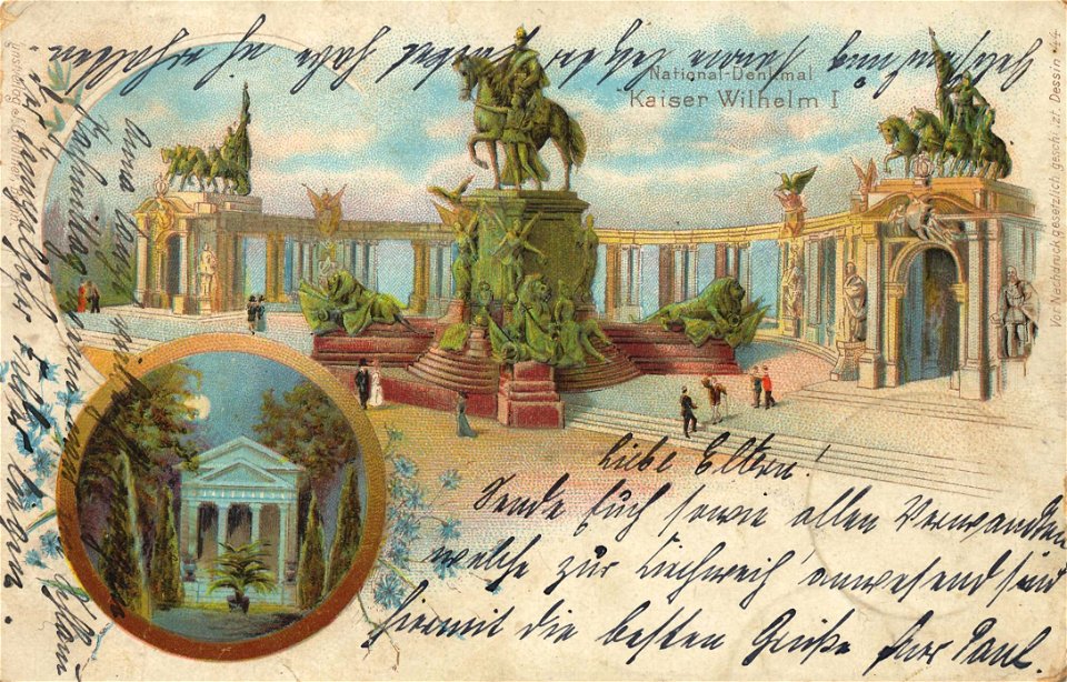 Berlin, Mitte, Nationaldenkmal Kaiser Wilhelm I, 1899a