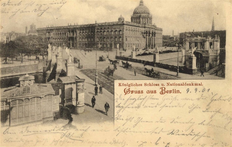 Berlin, Mitte, Schloss & Schlossbrücke, 1901