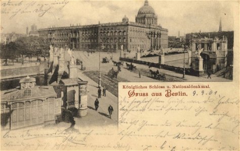 Berlin, Mitte, Schloss & Schlossbrücke, 1901