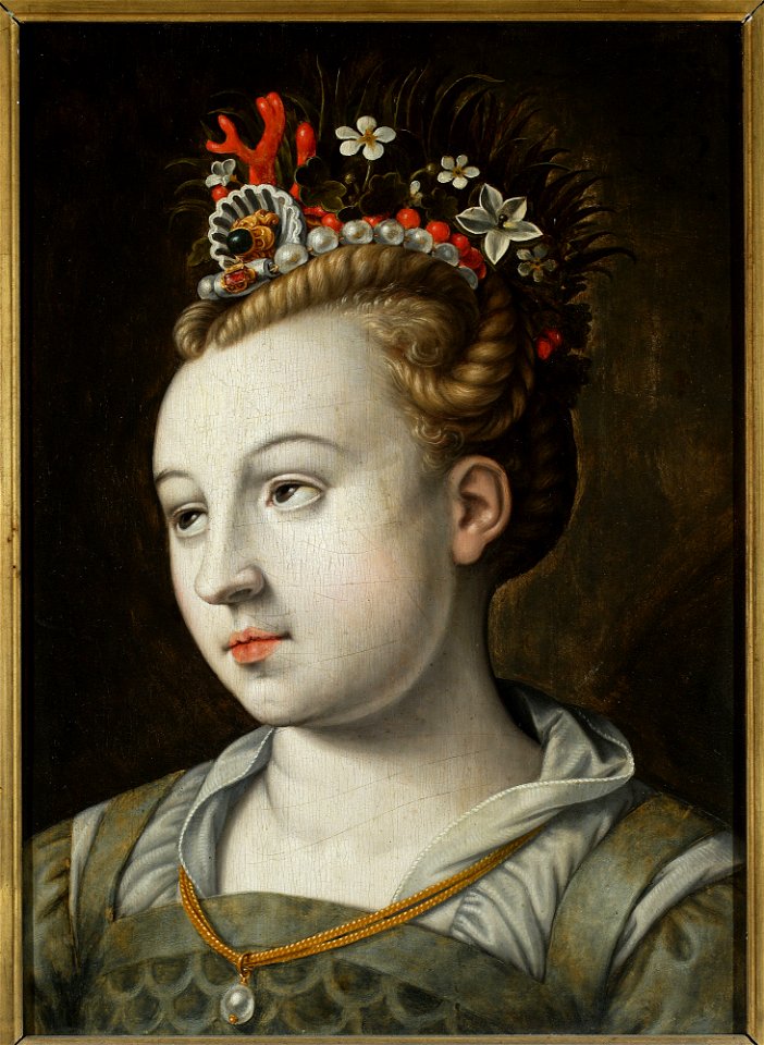 Bernaert de Rijckere - Head of a woman with eyes looking up - M.Ob.752 MNW - National Museum in Warsaw