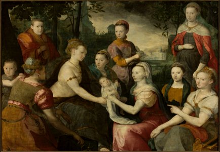 Bernaert de Rijckere - Finding of Moses – Allegorical family portrait - M.Ob.279 MNW - National Museum in Warsaw