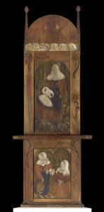 Bernard - Corner cabinet with Breton scenes, 1891-1892. Free illustration for personal and commercial use.