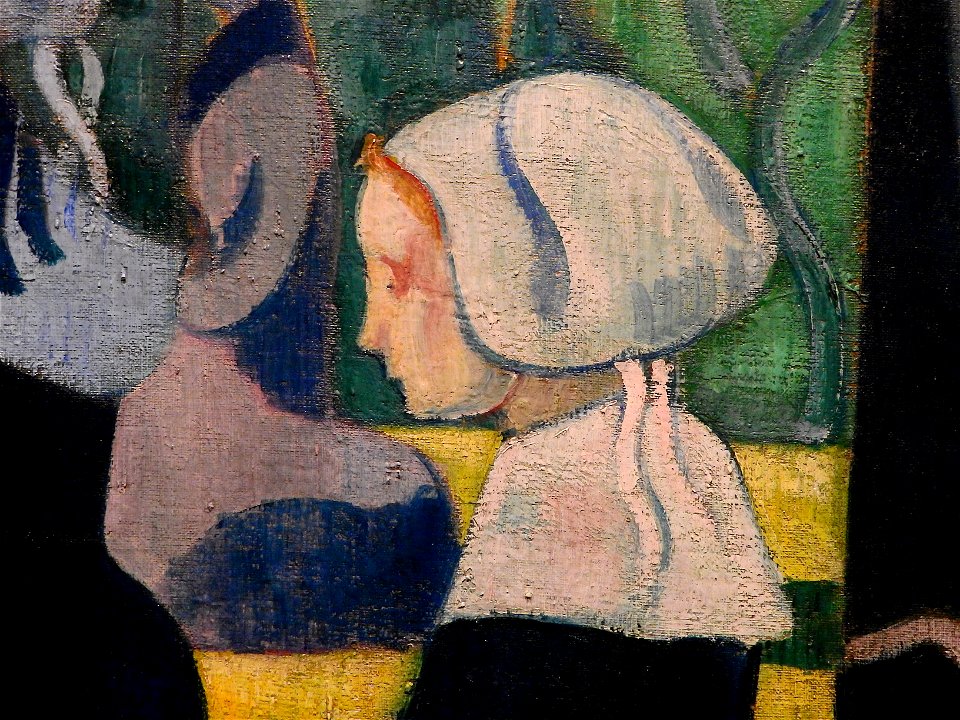 BERNARD Emile,1892 - Les Bretonnes aux Ombrelles - Detail 06