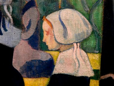 BERNARD Emile,1892 - Les Bretonnes aux Ombrelles - Detail 06