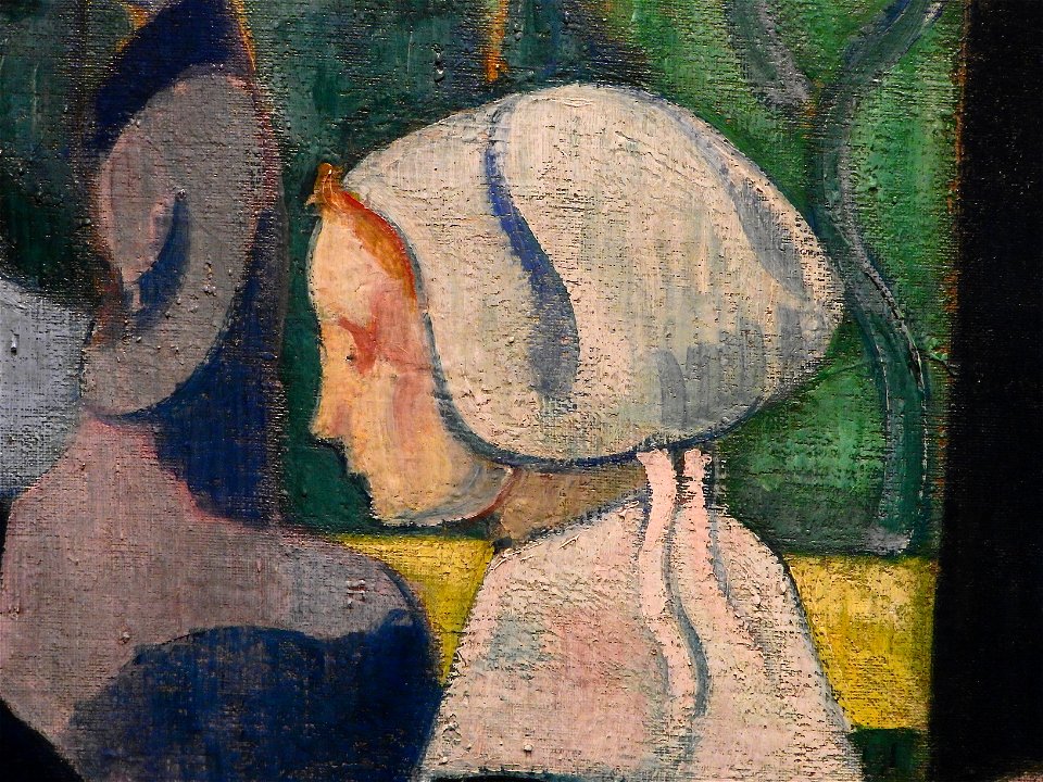 BERNARD Emile,1892 - Les Bretonnes aux Ombrelles - Detail 08