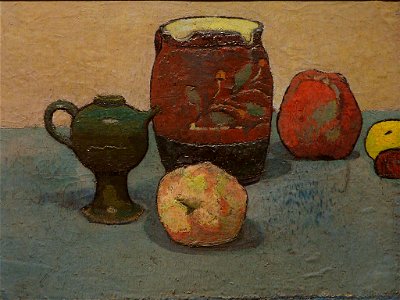BERNARD Emile,1887 - Pots de Grès et Pommes