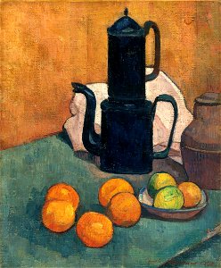 Émile Bernard - La cafetière bleue (1888)