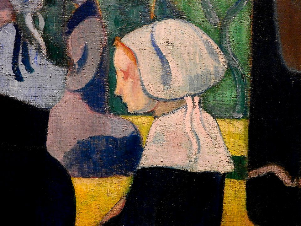BERNARD Emile,1892 - Les Bretonnes aux Ombrelles - Detail 05