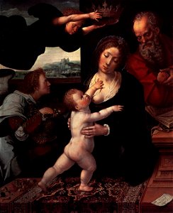 Bernard van Orley - Holy Family - WGA16687