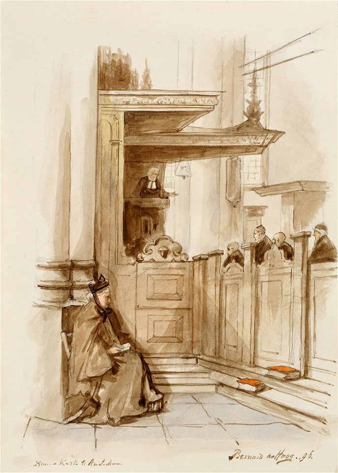 Bernard de Hoog Predigt in der Nieuwe Kerk Amsterdam