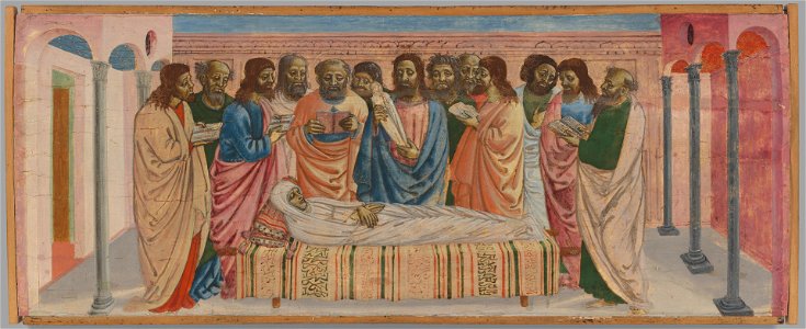 Bernardino di Giovanni da Castelletto - The Dormition of the Virgin - 1871.38 - Yale University Art Gallery. Free illustration for personal and commercial use.
