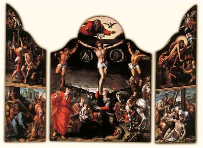 Bernard van Orley - Altarpiece of Calvary - WGA16681. Free illustration for personal and commercial use.