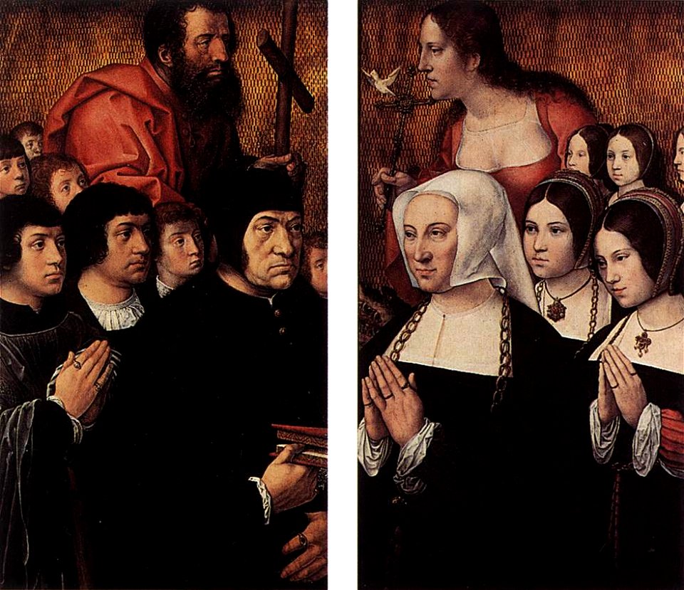 Bernard van Orley - Haneton Triptych (wings) - WGA16685